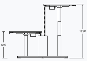 ergonomic-sit-stand-riser-tabletop-workstation-actuator-white