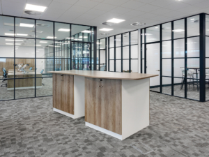 Counter-height-storage-banks